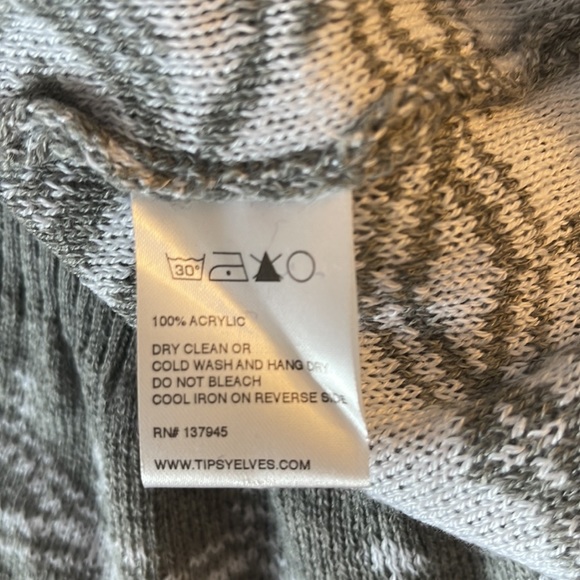 TIPSY ELVES: Nutcracker Sweater, Gray, Size XL. NEW. - Picture 5 of 6